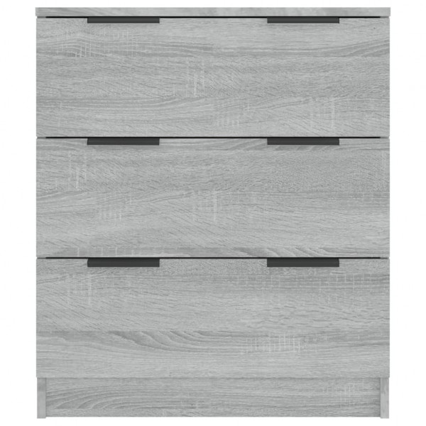 Aparador de madera contrachapada gris Sonoma 60x30x70 cm M 5