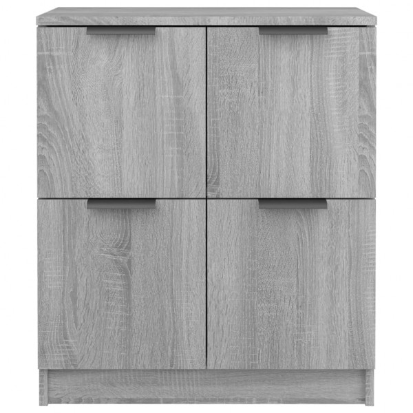 Aparador de madera contrachapada gris Sonoma 60x30x70 cm M 5