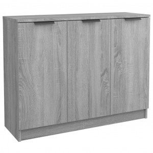 Aparador de madera contrachapada gris Sonoma 90.5x30x70 cm H