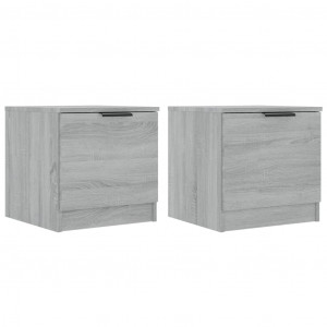 Mesas de cabeceira 2 pcs 40x39x40 cm sonoma cinzento H