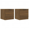 Mesitas de noche 2 unidades color roble marrón 40x39x40 cm 2