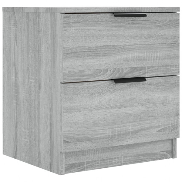 Mesitas de noche 2 uds madera contrachapada gris Sonoma M 3