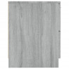 Mesitas de noche 2 uds madera contrachapada gris Sonoma 5