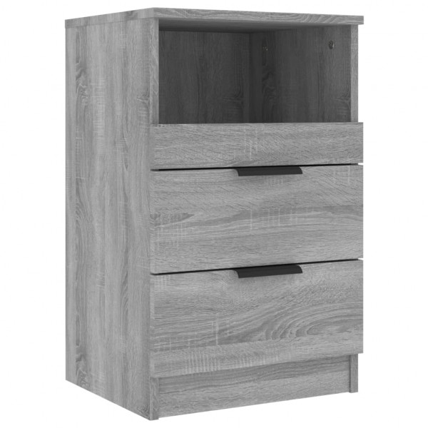 Mesita de noche madera contrachapada gris Sonoma M 2