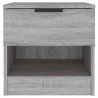 Mesitas de noche 2 uds madera contrachapada gris Sonoma 5