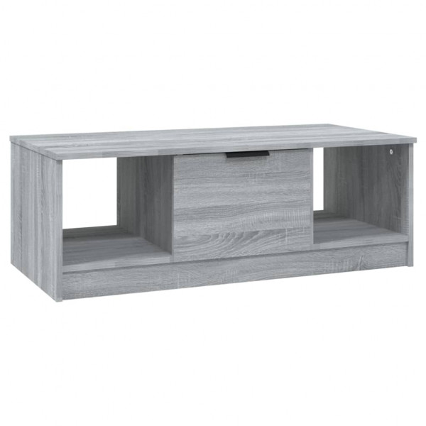 Mesa de centro madera de ingeniería gris Sonoma 102x50x36 cm M 2