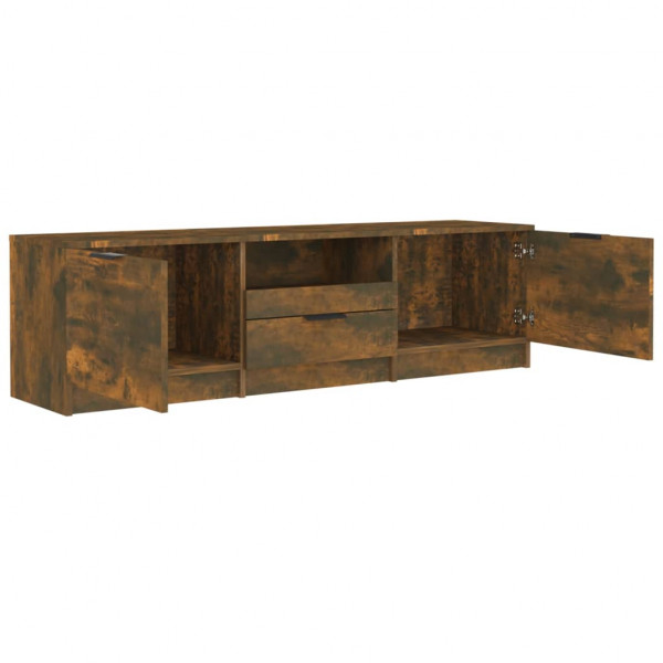 Mueble para TV madera contrachapada roble ahumado 140x35x40cm M 5