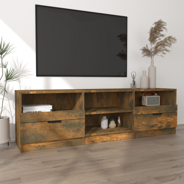 Mueble para TV madera contrachapada roble ahumado 150x33.5x45cm M 3