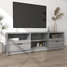 Mueble de TV madera contrachapada gris Sonoma 150x33.5x45 cm 3