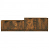 Mueble para TV madera contrachapada roble ahumado 158.5x36x45cm 5