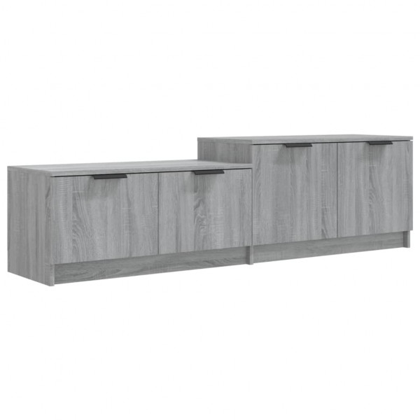 Mueble de TV madera contrachapada gris Sonoma 158.5x36x45 cm M 2