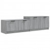 Mueble de TV madera contrachapada gris Sonoma 158.5x36x45 cm 2