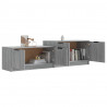 Mueble de TV madera contrachapada gris Sonoma 158.5x36x45 cm 4