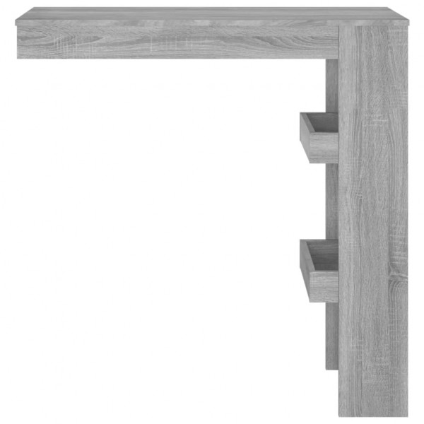 Mesa de bar de pared madera contrachapada gris 102x45x103.5cm M 3