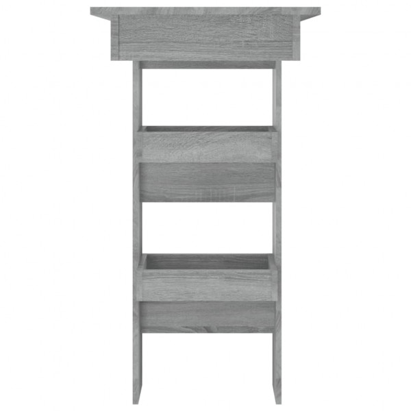 Mesa de bar de pared madera contrachapada gris 102x45x103.5cm M 4