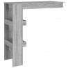 Mesa de bar de pared madera contrachapada gris 102x45x103.5cm 5