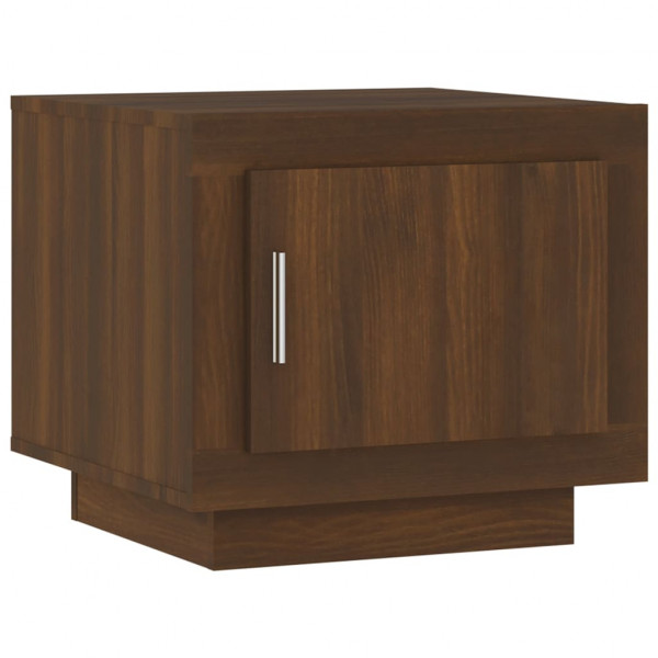 Mesa de centro madera contrachapada roble marrón 51x50x45 cm M 2