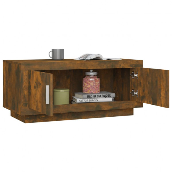 Mesa de centro 102x50x45 cm derivados madeira carvalho fumado M 4