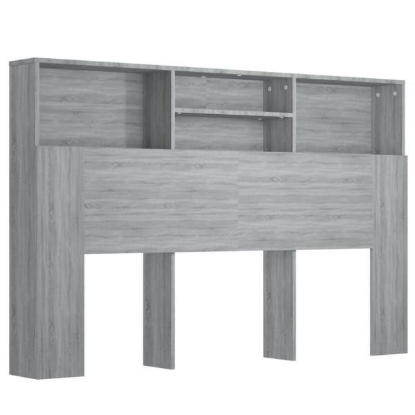Mueble cabecero color gris Sonoma 160x19x103.5 cm M 2