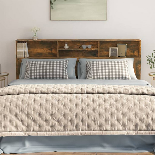 Armario cabecero roble ahumado 200x19x103.5 cm M 5