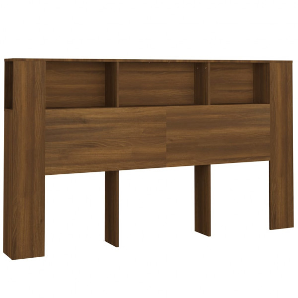 Mueble cabecero roble marrón 180x18.5x104.5 cm M 2