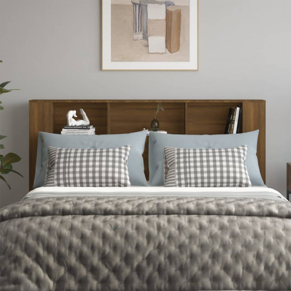 Mueble cabecero roble marrón 180x18.5x104.5 cm M 3