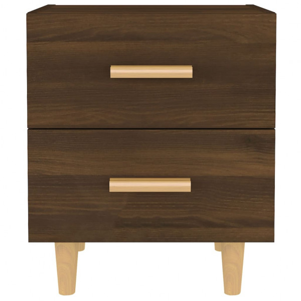 Mesas de cabeceira 2 pcs 40x35x47.5 cm carvalho castanho M 3