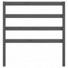 Cabecero de cama madera maciza de pino gris 81x4x100 cm 4