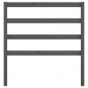 Cabecero de cama madera maciza de pino gris 96x4x100 cm 4