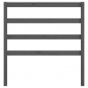 Cabecero de cama madera maciza de pino gris 106x4x100 cm 4