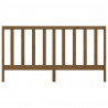 Cabeceira de cama 206x4x100 cm pinho maciço castanho mel 4