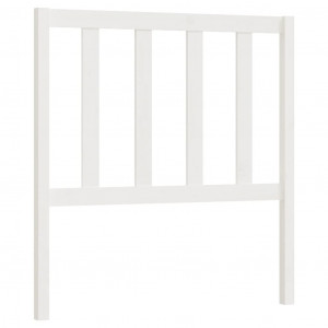 Cabeceira de cama 81x4x100 cm pinho maciço branco H
