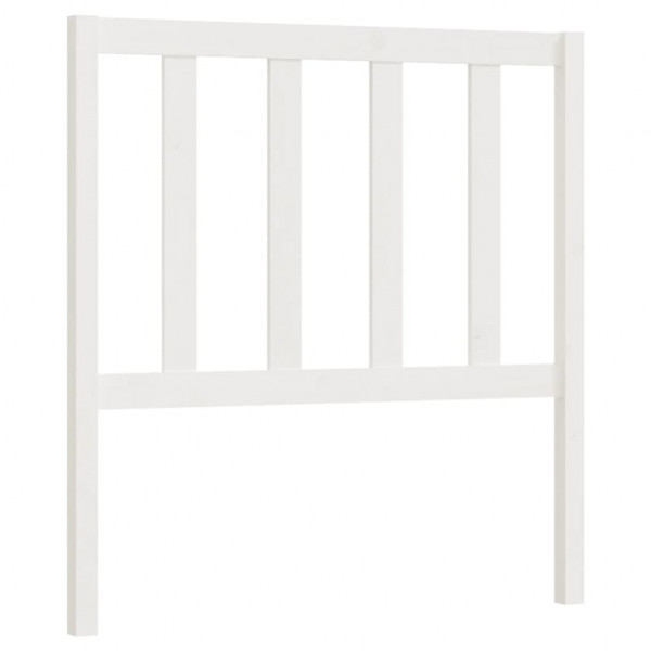 Cabecero de cama madera maciza de pino blanco 81x4x100 cm M 2
