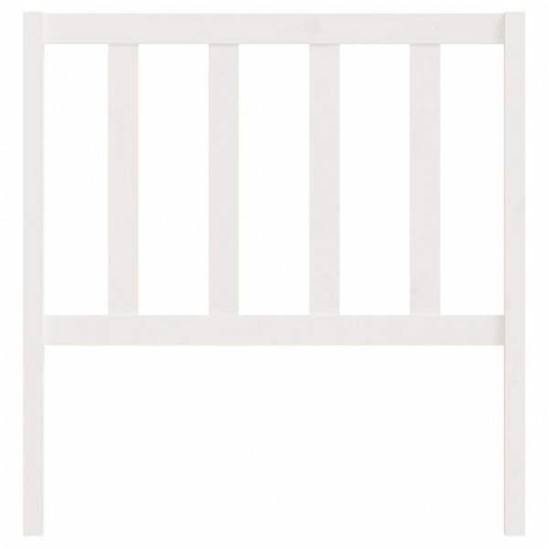 Cabecero de cama madera maciza de pino blanco 81x4x100 cm M 4