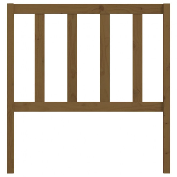 Cabeceira de cama 81x4x100 cm pinho maciço castanho mel M 4