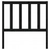Cabeceira de cama 81x4x100 cm pinho maciço preto 4