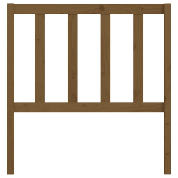 Cabeceira de cama 96x4x100 cm pinho maciço castanho mel M 4