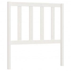 Cabeceira de cama 106x4x100 cm pinho maciço branco H