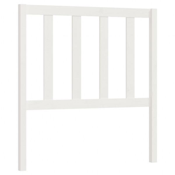 Cabeceira de cama 106x4x100 cm pinho maciço branco M 2