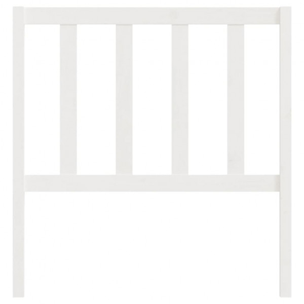Cabeceira de cama 106x4x100 cm pinho maciço branco M 4
