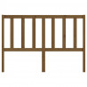 Cabeceira de cama 126x4x100 cm pinho maciço castanho mel 4