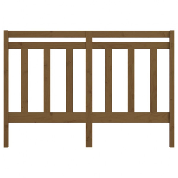Cabeceira de cama 126x4x100 cm pinho maciço castanho mel M 4