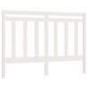 Cabeceira de cama 141x4x100 cm pinho maciço branco 2