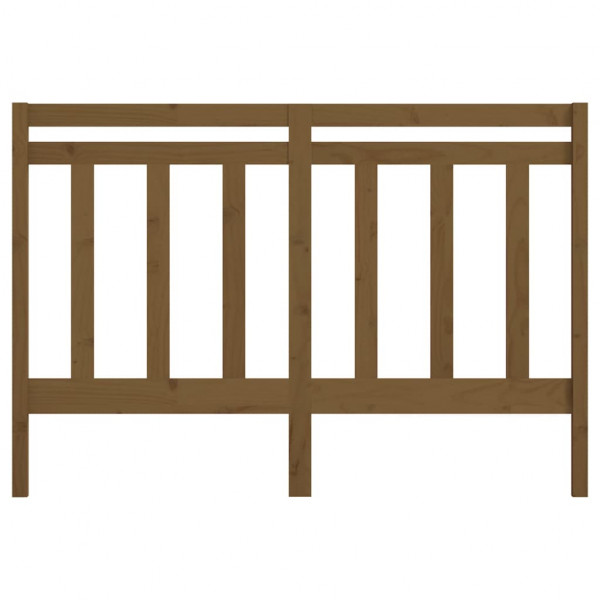 Cabeceira de cama 141x4x100 cm pinho maciço castanho mel M 4