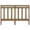 Cabeceira de cama 141x4x100 cm pinho maciço castanho mel 4