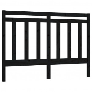 Cabecero de cama madera maciza de pino negro 146x4x100 cm H
