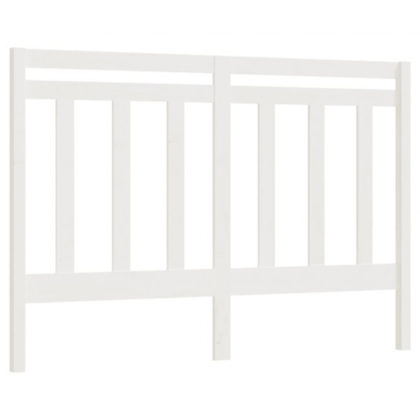 Cabecero de cama madera maciza de pino blanco 156x4x100 cm M 2