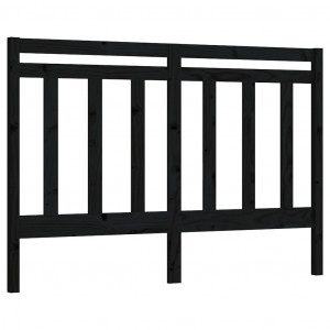 Cabeceira de cama 156x4x100 cm pinho maciço preto H