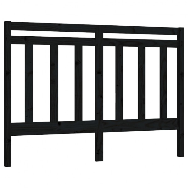 Cabecero de cama madera maciza de pino negro 156x4x100 cm M 2