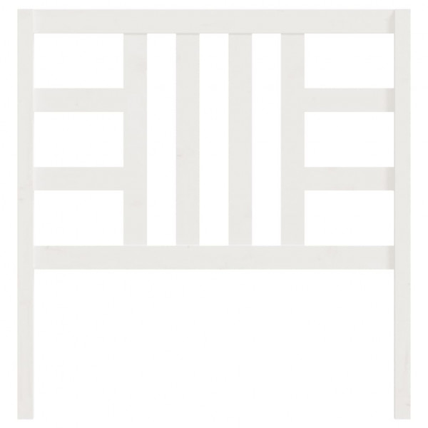 Cabeceira de cama 106x4x100 cm pinho maciço branco M 4